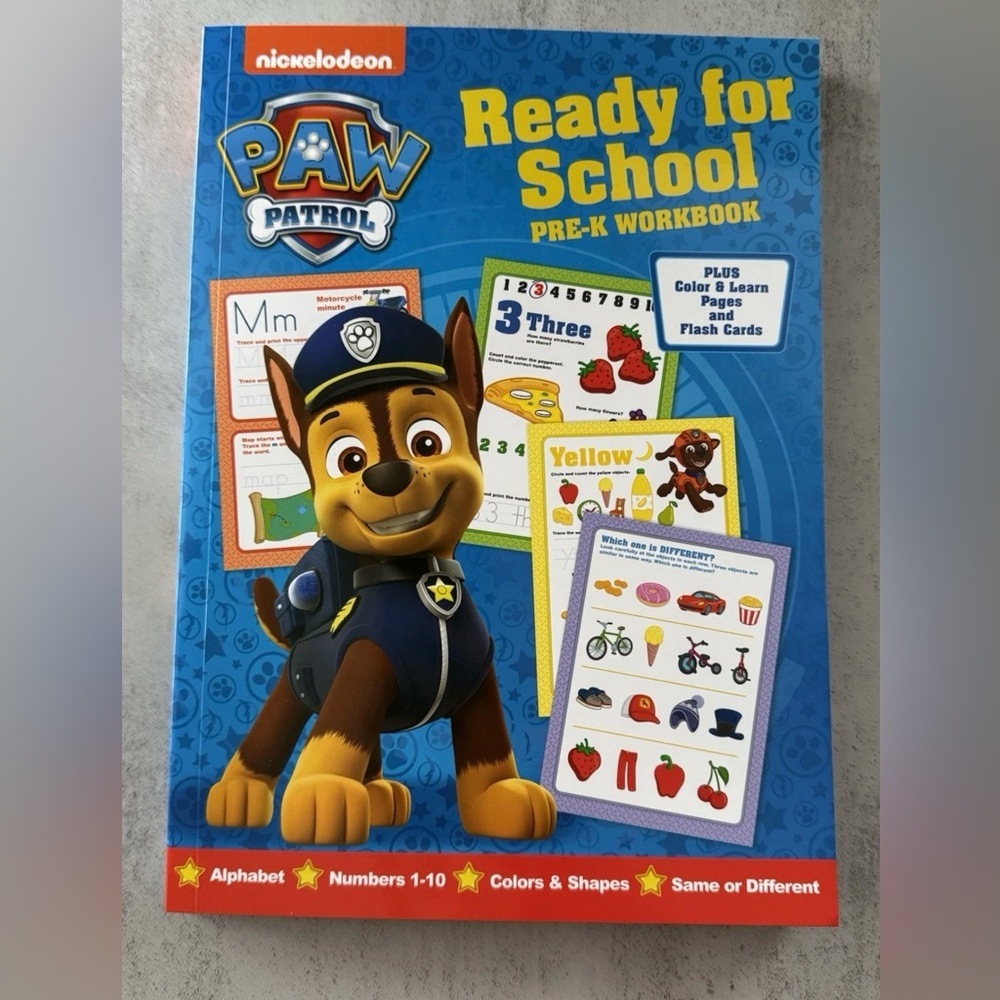 Paw Patrol Pre-K Learning Workbook - Blue - Picture 2 of 5